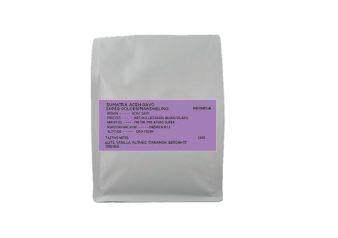 INDONESIA  ACEH GAYO SUPER GOLDEN MANDHELING[WET-HULLED] <200G>