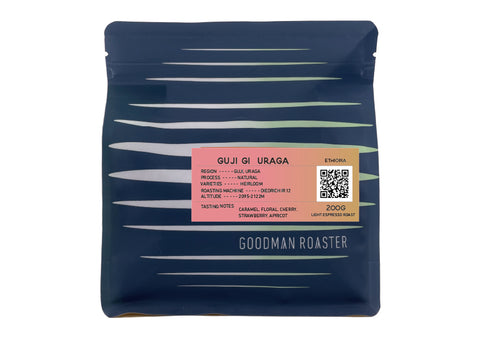 ETHIOPIA GUJI URAGA G1  - LIGHT ESPRESSO ROAST -  200G　